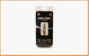 Шнур ДжШт-ДжШт  2,0м 3.5мм штекер стерео - 3,5 мм штекер стерео 2М Delink "Grey" пластик