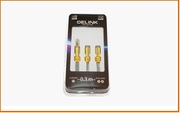 Шнур ДжШт-2ДжГн  0.3м -переходник  Delink 3,5PLUG.-2*3,5JACK. "Grey" пластик 0,3м