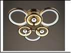 Люстра "LED 6" LED-3000К/4000К/6000К светильник потолочный 5990/3+3Y (2) AB LED 6х16W 3000/6500K 680*150  с ПДУ