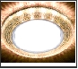 СТ LEDподсв. GX53 коричневый круг  G290 BK хром/агат +3W(LED WHITE)Ambrella