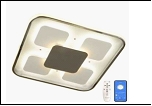 Люстра "LED 5" .. светильник потолочный 097755/124W (5) WT+CR LED 14/18/50W 6500/3000К 400*400*80  (дим)