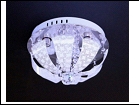 Люстра "зерк.круг.лепест. D=300" LED-White светильник потолочный 7145/3Y d300*190 E14 WT