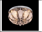 Люстра "зерк.круг.лепест. D=500" LED-White светильник потолочный 7149/6Y d500*230 E14 WT