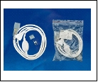Компл. UCX-SP2/N21 WHITE 1 STICKER Провод электрический для светодиодных лент ULS-N21 NEON 220В, 8x16мм, 2 контакта. Цвет белый. TM Uniel., шк 4690485