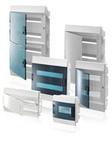 ЩРВ пл. 36-3 600х320х100 IP41 бел. ABB прозрачная дверь ЩРв-п-36  Бокс в нишу Mistral41 36М 3 ряда с клемма