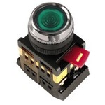 ИЭК Кнопка ЗЕЛЕНАЯ  с подсв. ABLFP-22 ( 1з+1р ) /кор.10шт/