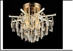 Люстра "хрусталь 4" LED-White светильник потолочный 5271/4+8E FGD E27 LED 460*350  с ПДУ