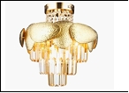 Люстра "хрусталь 4" LED-White светильник потолочный 45412/5+4 FGD E27+LED 380*480  с ПДУ