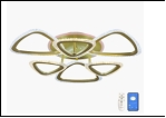 Люстра "LED 6"  19Вт LED-RGB светильник потолочный 29018/3+3 (2) AB(RGB) LED 7/12W 6500/3000К 680*160  (дим)