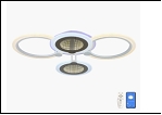 Люстра "LED D=620"  60Вт LED-3000К/4000К/6000К светильник потолочный 29021/2+2 (2) WT(RGB) LED 11/13W 6500/3000К 630*450*140  (дим)